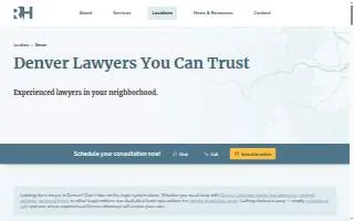 Robinson & Henry, P.C. of Denver website