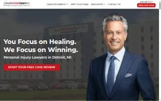 Mike Morse Injury Law Firm of Detroit website