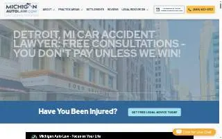 Michigan Auto Law - Auto Accident Attorneys of Detroit website