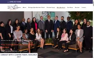 Seva Law Firm of Detroit website