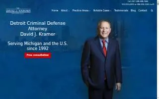 The David J. Kramer Law Firm, PLLC of Detroit website