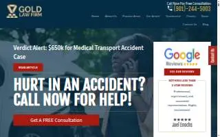 The Gold Law Firm: Memphis Accident & Injury Lawyers website