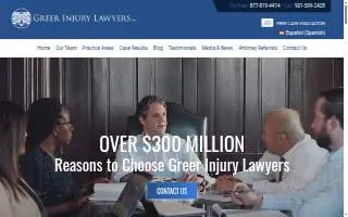 Greer Injury Lawyers of Memphis website