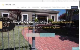 Chiozza Law Firm website