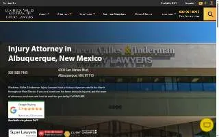 Glasheen, Valles & Inderman Injury Lawyers of Albuquerque website