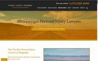 Tawney, Acosta & Chaparro P.C. of Albuquerque website