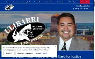 Ulibarri Law Office website