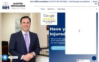Martin J. Hernandez, P.A. of Tampa website