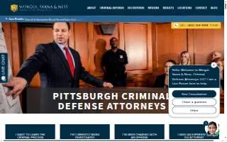 Worgul, Sarna & Ness, Criminal Defense Attorneys, LLC of Pittsburgh website