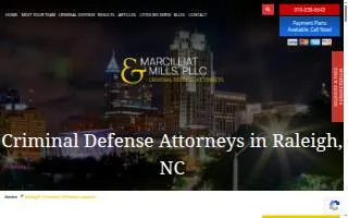 Marcilliat & Mills PLLC of Raleigh website