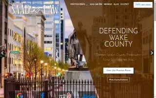 Saad Law of Raleigh website