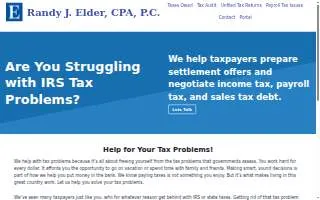 Randy J. Elder, CPA, PC website