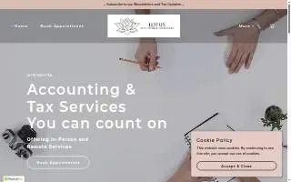 Lotus Accounting and Tax Services website