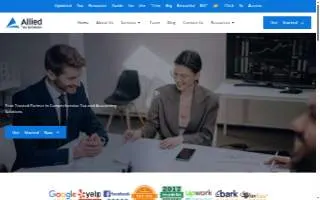 Allied Tax Advisors CPA website
