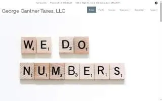George Ganter Taxes website