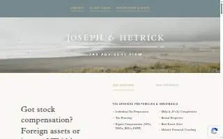 Joseph & Hetrick, LLC website