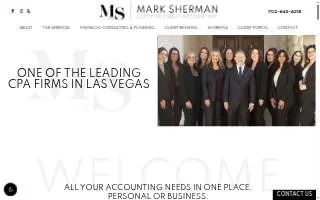 Mark Sherman CPA of Las Vegas website