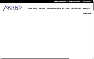 Ascend CPA & Advisors website