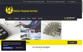 Infinite Financial Services of Miami website