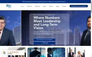 Biz CPAs Accountants and Advisors website