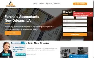 Forensic Accounting Corp of New Orleans website