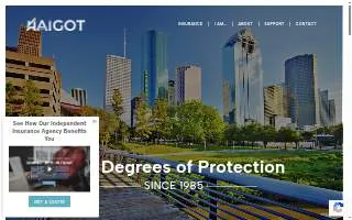 AAIGOT Insurance Agency website