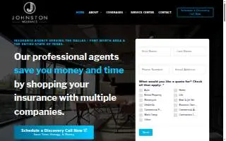 Johnston Insurance Agency website