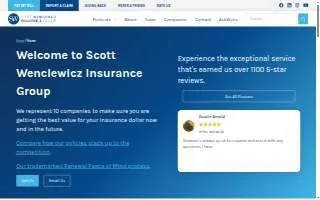 Scott Wenclewicz Insurance Group website