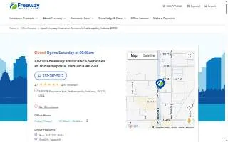 Freeway Insurance of Indianapolis website