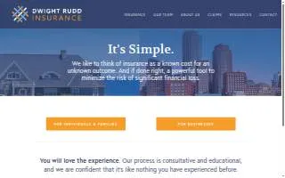 Dwight Rudd Insurance website
