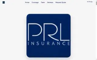 PRL Insurance website