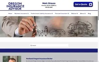 Oregon Insurance Advisor website