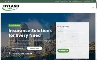 Hyland Insurance website