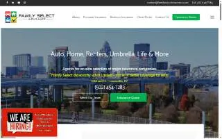 Family Select Insurance website