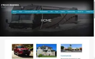 J Meyers Insurance Agency website