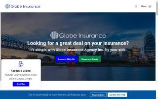 Globe Insurance Agency of Cincinnati website