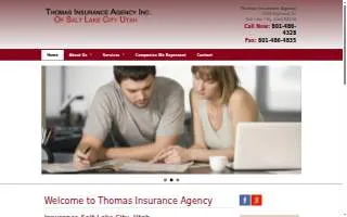 Thomas Insurance Agency of Salt Lake City website