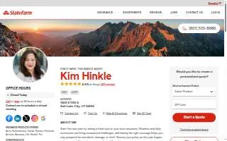 Kim Hinkle - State Farm Insurance Agent website