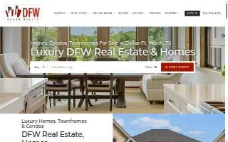 DFW Urban Realty website