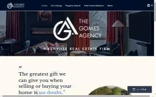 The Gomes Agency of Nashville website