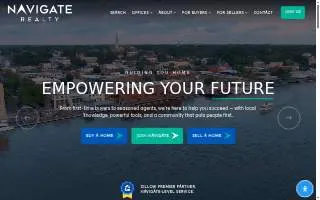 Navigate Realty Raleigh website