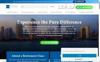 Pure Financial Advisors, LLC of San Diego website