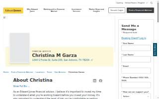 Edward Jones - Financial Advisor: Christina M Garza