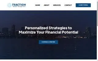Traction Wealth Management website