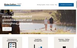 Blake Gallion, CFP website