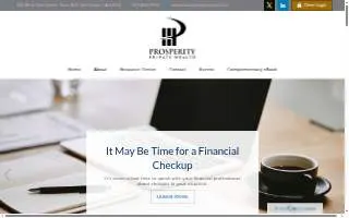 Prosperity Private Wealth website