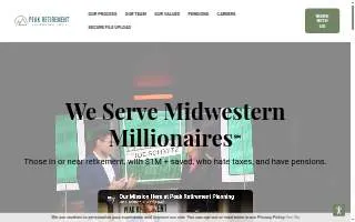 Peak Retirement Planning, Inc. website
