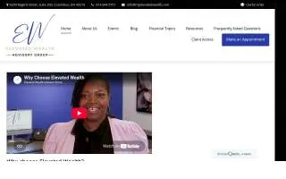 Elevated Wealth Advisory Group - Chamie Townsend, CFP®, AAMS™, CRPC™ website