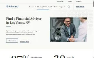 Allworth Financial of Las Vegas website