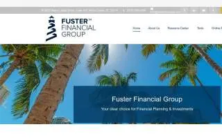 Fuster Financial Group of Miami website